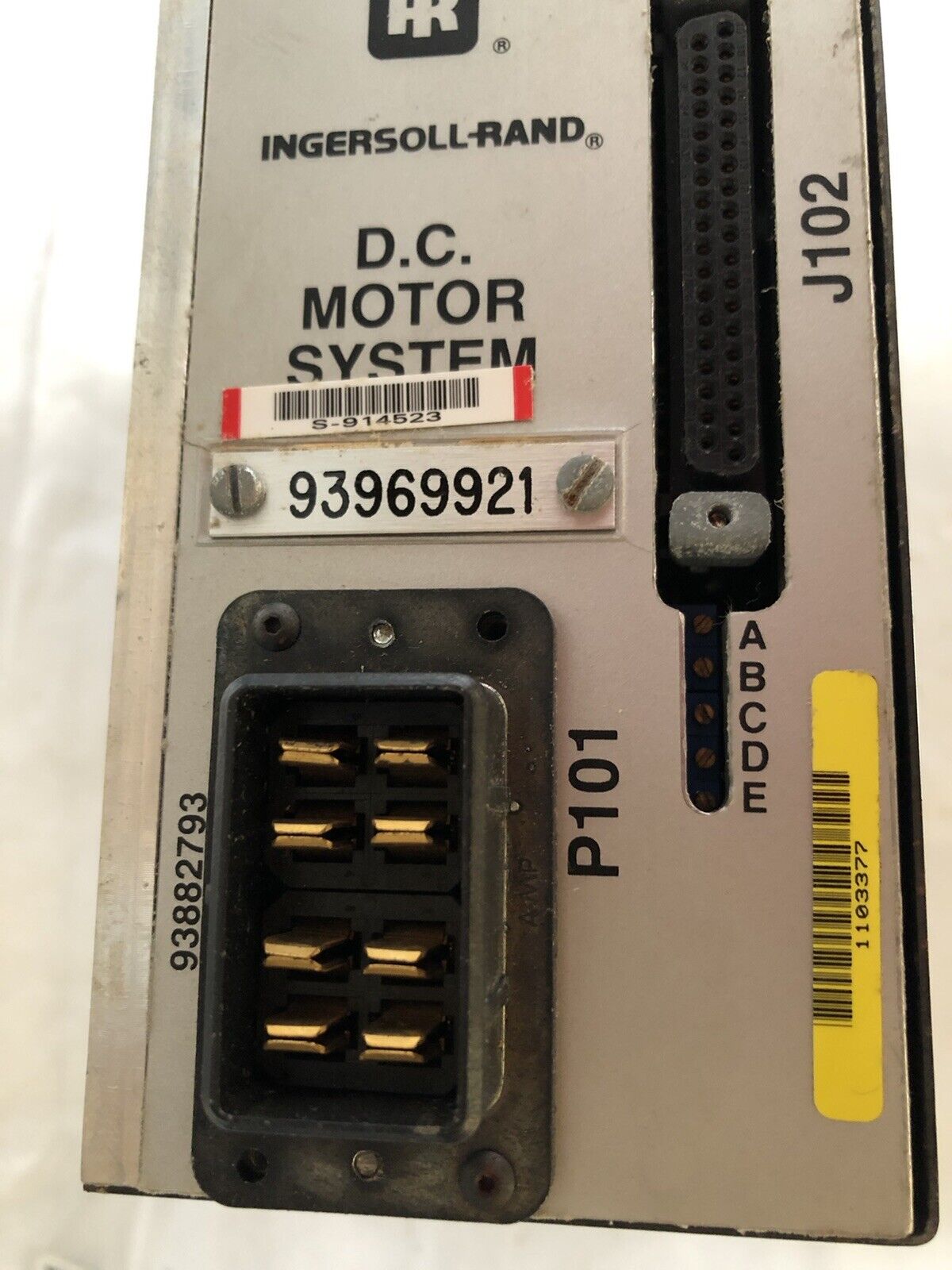 Ingersoll-Rand 93969921 D.C. Motor System Drive,P101,J102 93882793,Dl