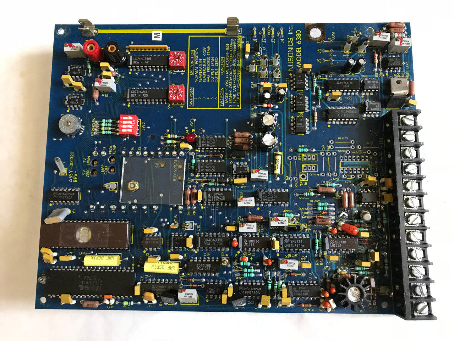 Lot 2 Nusonics 6380 Printed Circuit Board,Ad