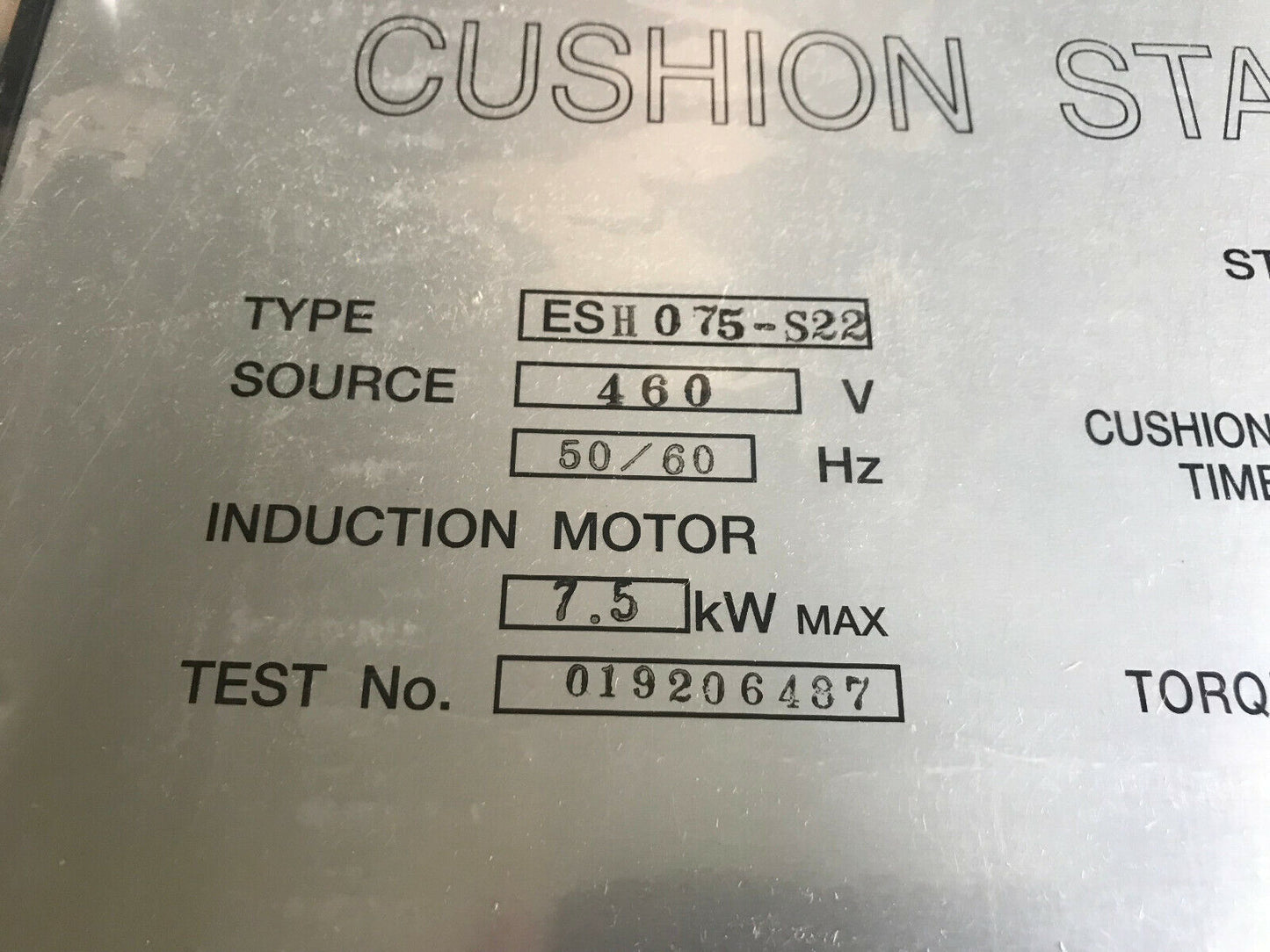 New Tsubaki Esh075-S22,7.5 Kw Max,460V Tsubaki Esh075s22 Cushion Starter ,Ad
