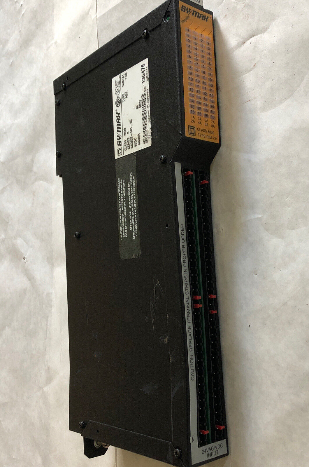 Square D 8030 Rim731,Class 8030 Sy/Max 64Pt Input 8030-Rim-731,S30608-581-50,Bg