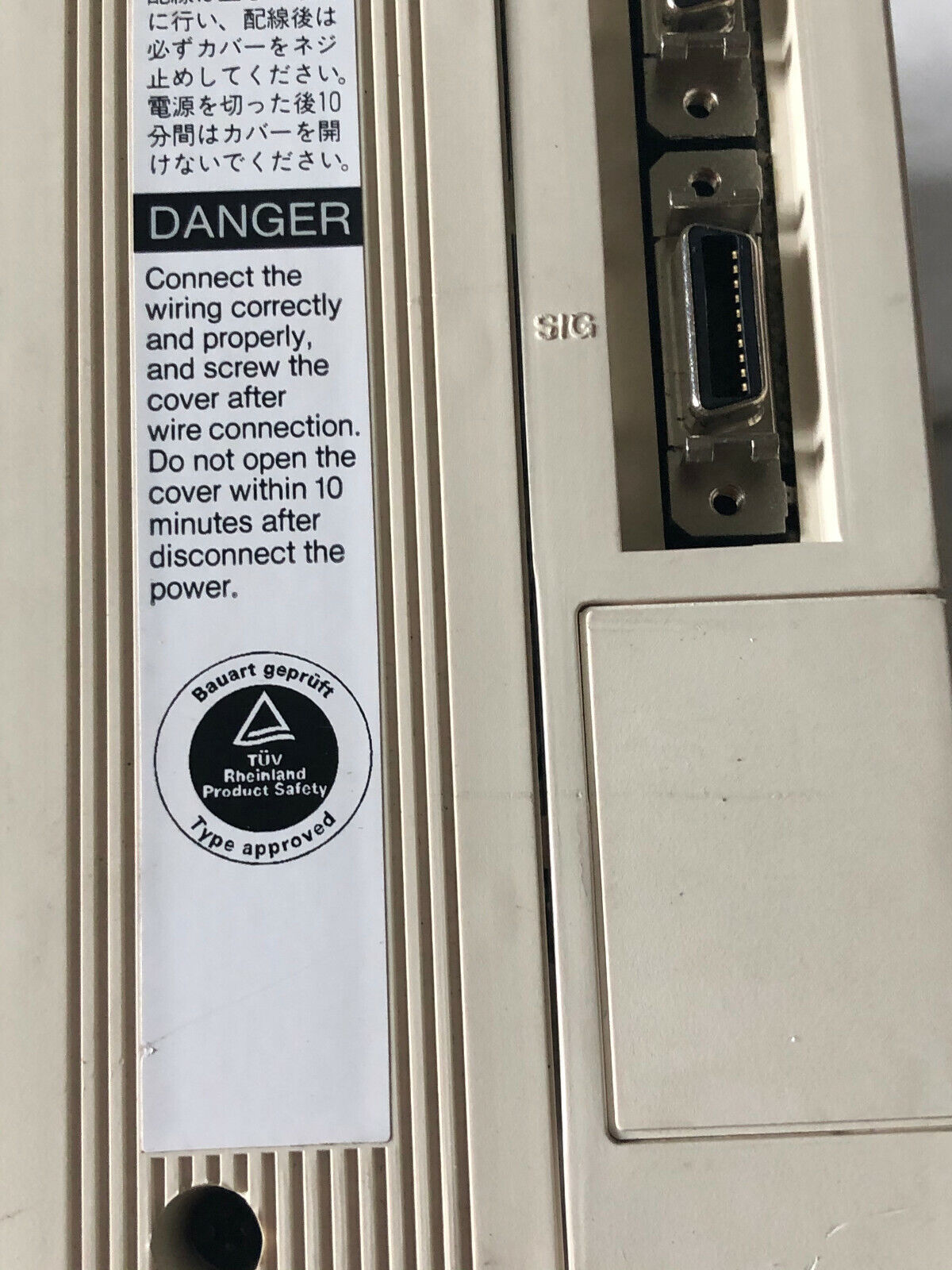 Panasonic Mdda403d1a Ac Servo Driver 200-230V Input,113 Output,4Kw,Bi