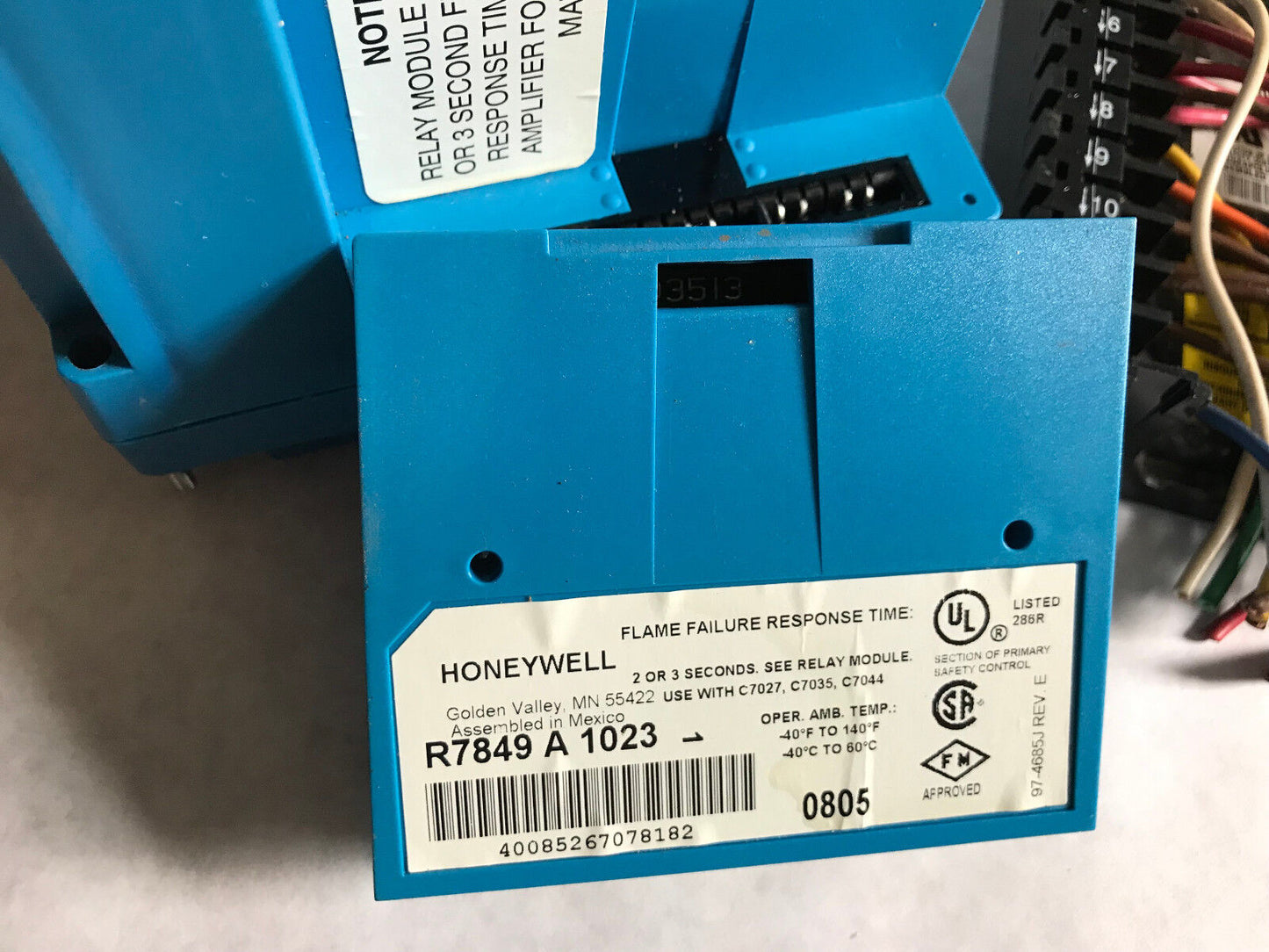 Set Honeywell Rm7896 D 1027 Burner Control,St7800a1039,R7849a1023,Q7800a1005,Er