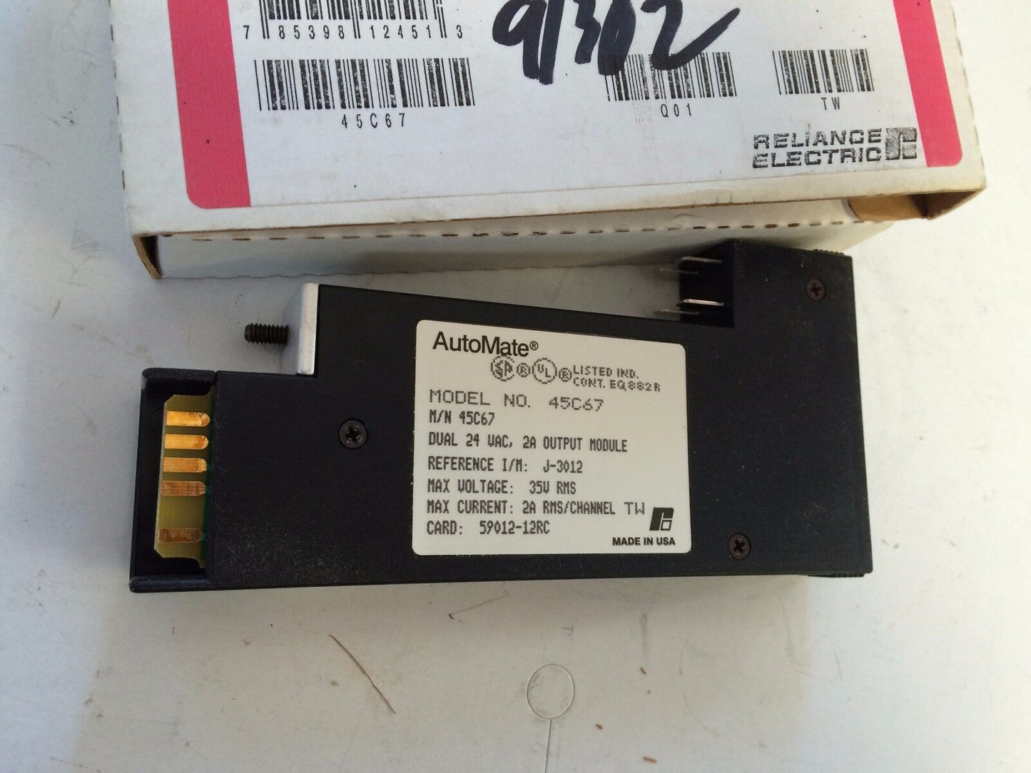 New Reliance Electric 45C67 Dual 24V 2A Output Module, Automate 45C67,Tl