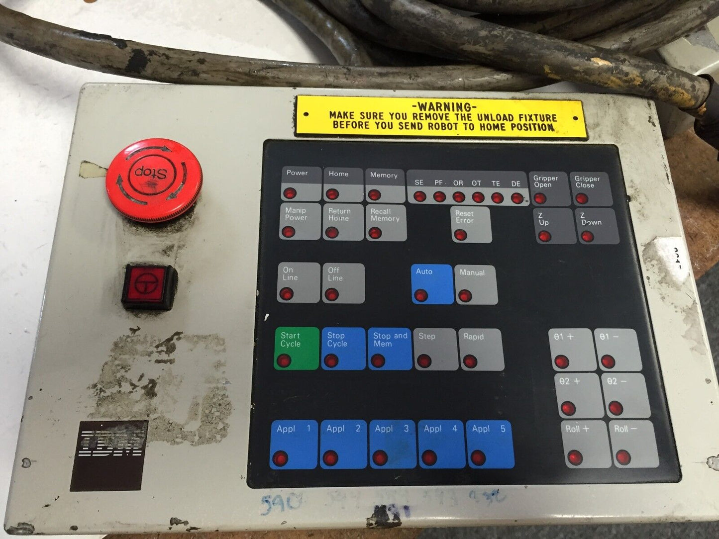 Ibm 7535 Scara Roboter Teach Pendant Handsteuergerät Control Panel Controller,Hm
