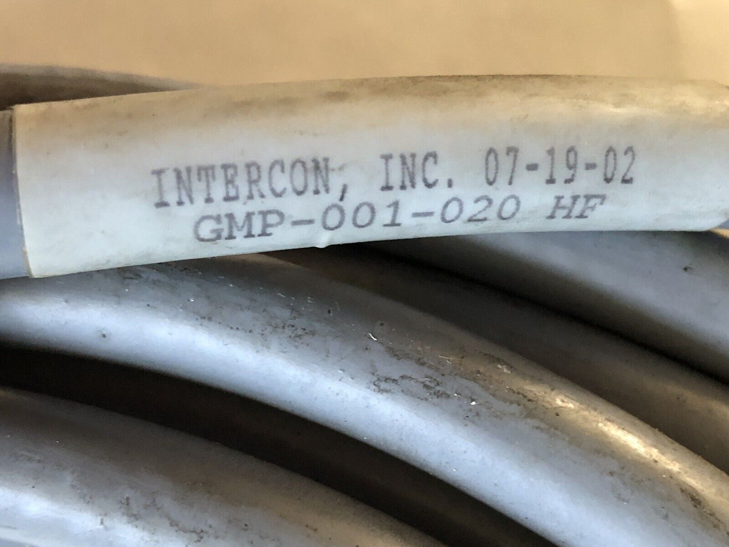 New Intercon Robotic Machine Cable Assembly Cordset Gmp-001-020 Hf,E63634,Ev