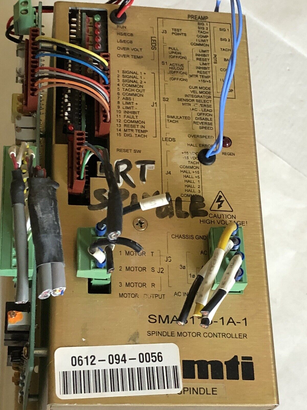 Glentek Sma8115hp-1001-016D-1A-1-03,Sma8115-1A-1 Servo Controller El-07468-00,Ev