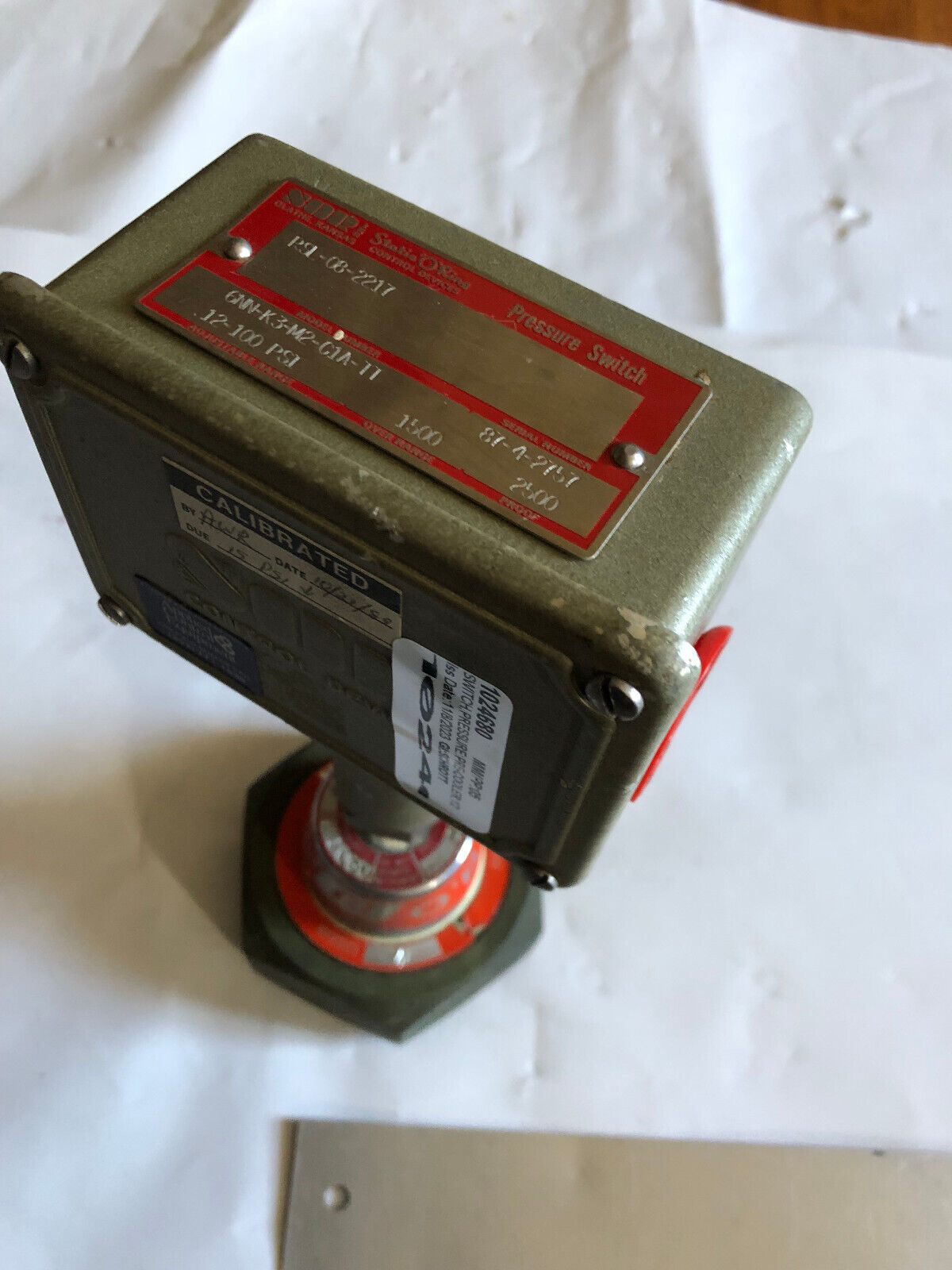 New Sop 6Nn-K3-M2-C1a-Tt Pressure Switch. 12-100Psi,Sop 6Nn-K3-M2-Cia-Tt,Ag