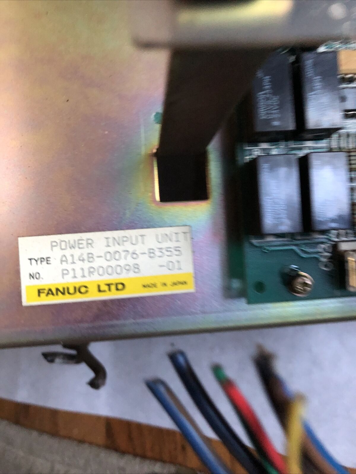 Fanuc A14b-0076-B355 Power Input Unit,Fmc-3 Fuji Magnetic Contactor,Boxyk,Dc