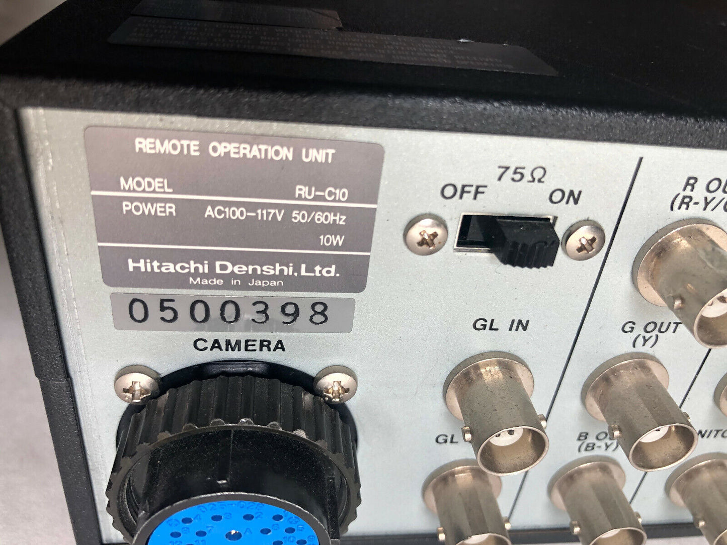 Hitachi Ru-C10 Camera Remote Control Box Rc-C10,Dd