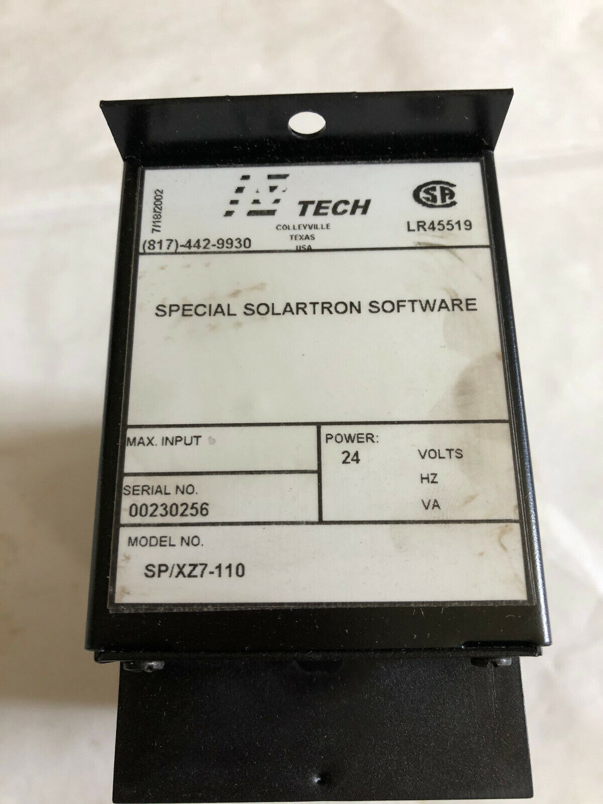 Mtech Sp/Xz7-110,M-Tech Sp/X27-110 Universal Transmitter,24Vdc,Lr45519,Xz7,Ar