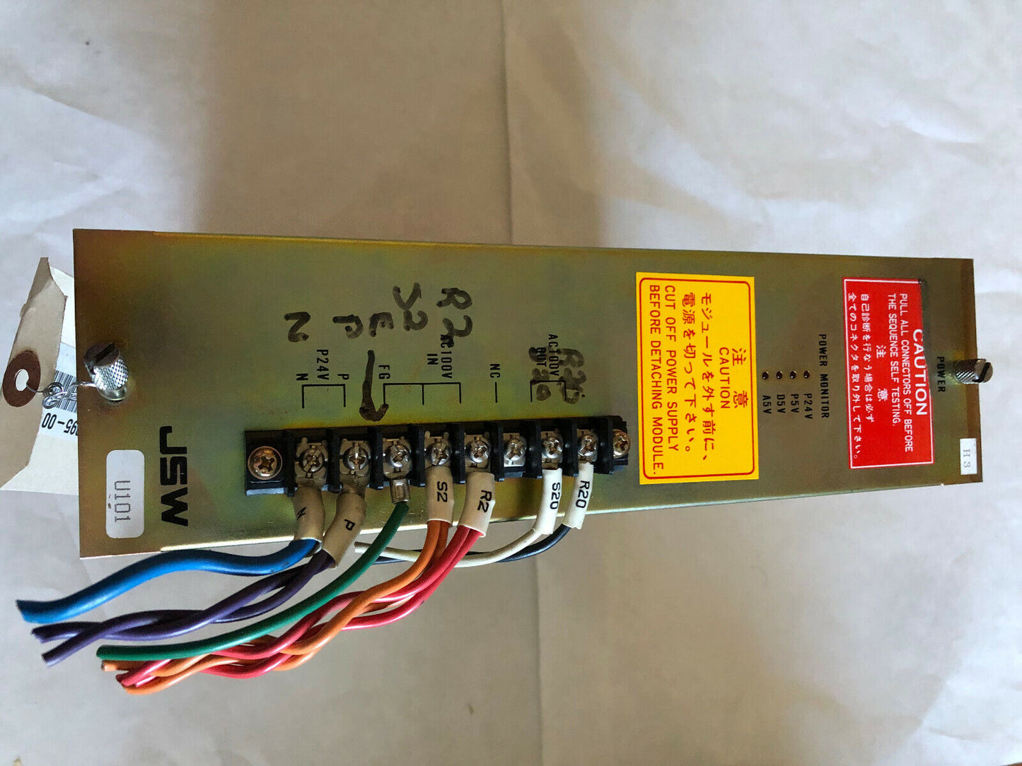 Jsw U101 Power Supply Module,Jsw Snst9212021t,Cosel R50a-5,Pmc30-2,Pmc15-1,Fe