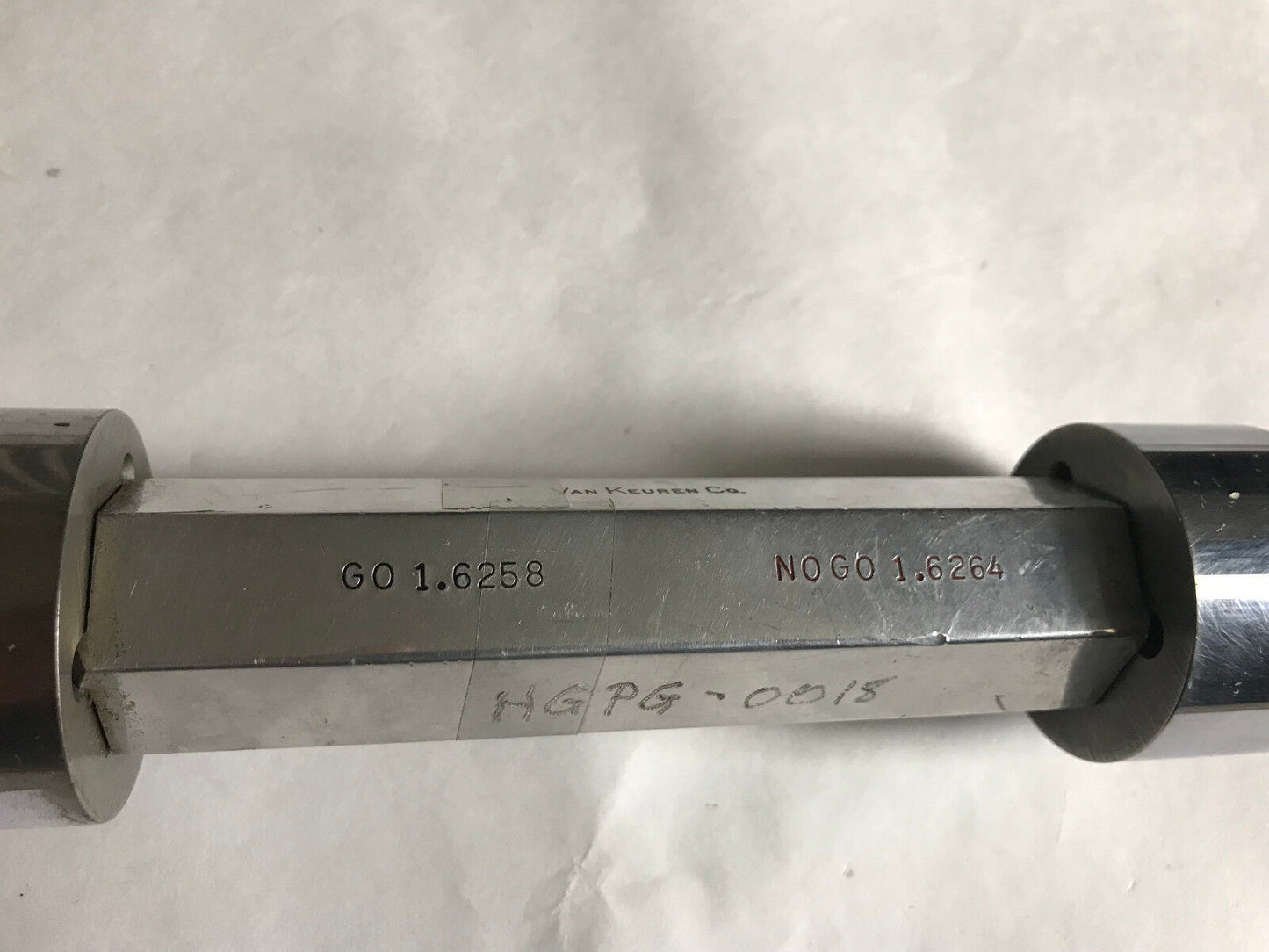 Van Keuren Plug Gage Go 1.6258 No Go 1.6264 ,Ej