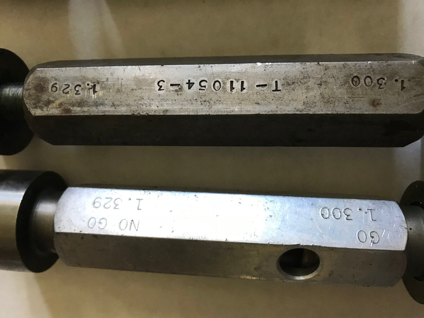 Lot 2 The Pipe Machinery Inspection Gage Go No Go Plug Gage 1.300 ,1.329,Ep