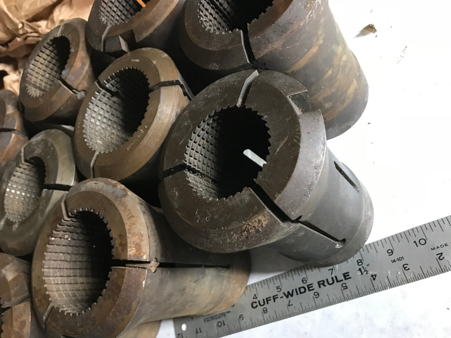 Lot 10 Hardinge 2-5/8" Gridley Round Collet 2-15/32,2 1/8,2 15/32,2 5/8,Aj