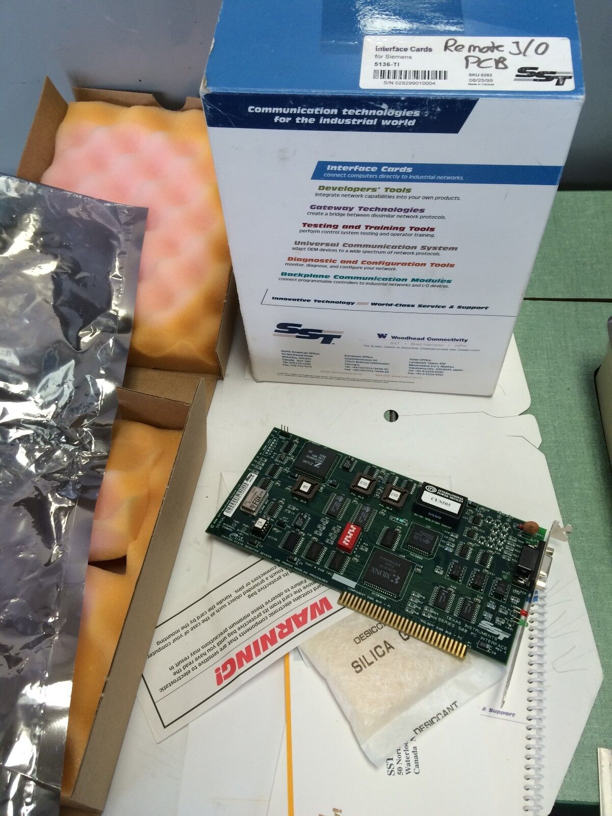 New Sst 5136 Tipc,5136-Ti Remote I/O Isa Pc Card For Siemens 5136-Ti-Isa ,Bx