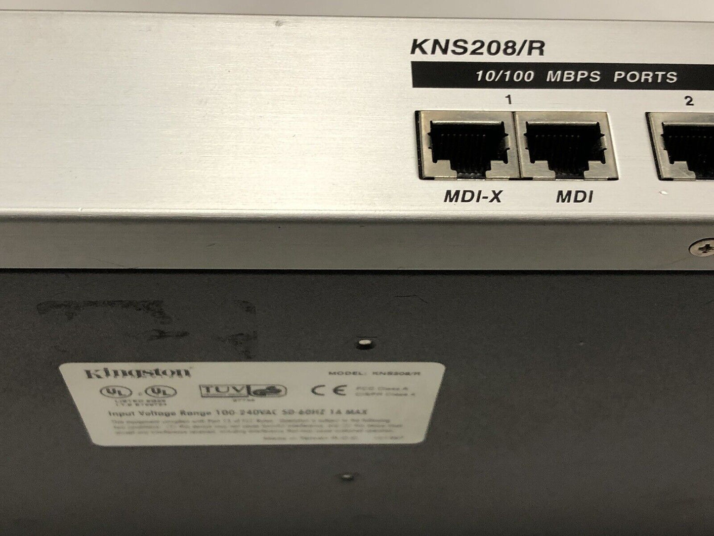 Kingston Kns208/R Etherx Switch 10 Port Pro-Series 19 Rack Mountable,Ej