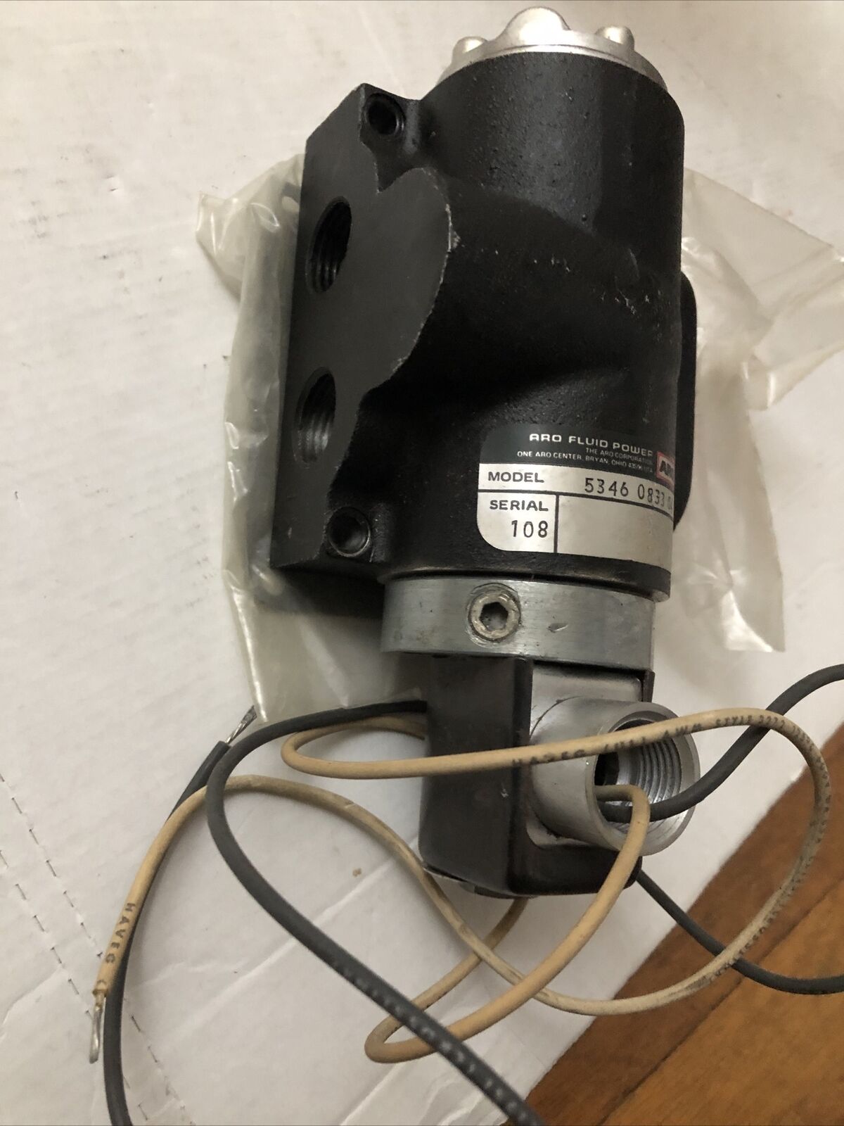 New Aro 5346-0833-04, 108 Valve 115V Aro Fluid Power 150Psi,Cs