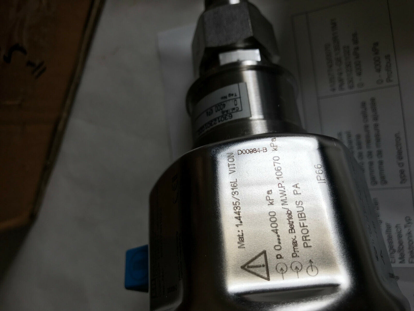 Endress & Hauser Pmp41-Ge13s2r11m1,1.4435 Pressure Transmitter Cerabar M,Sm