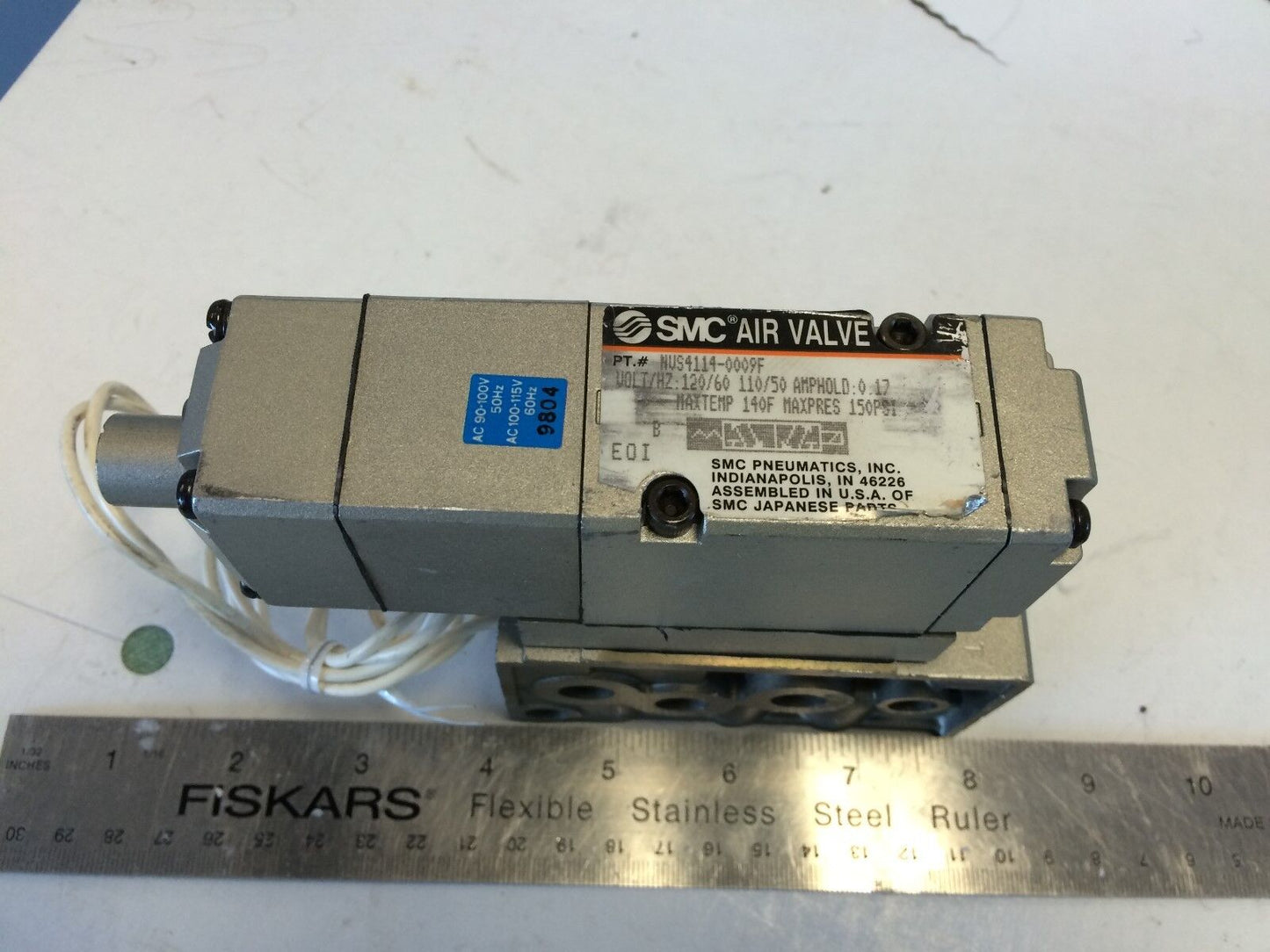 New Smc Nvs4114-0009F,Ac 115V Pneumatics Valve,Dg