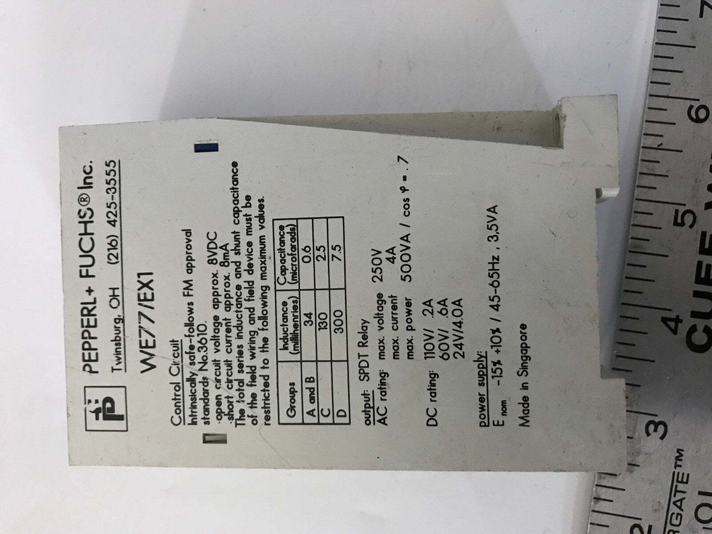 Lot 3 Pepperl+Fuchs We77/Ex1 Saftey Relay 01666S We77/Ex1,Em