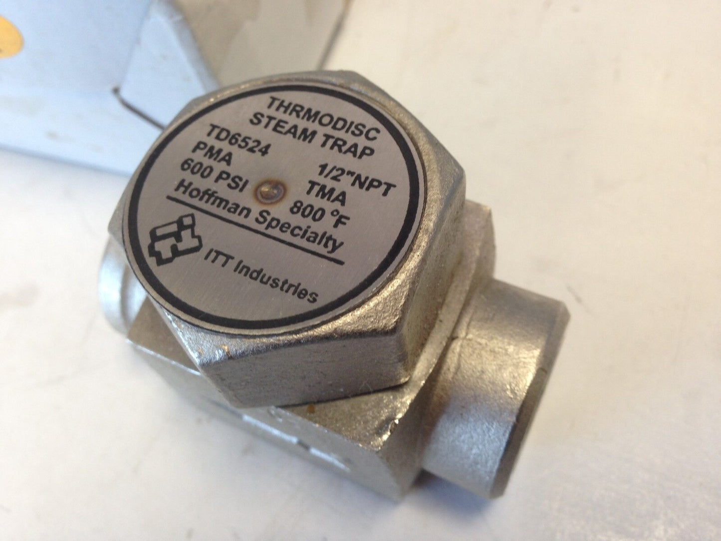 Itt 1/2" Hoffman Td6524 Specialty Thermodisc Steam Trap Td6524 Disc Valve,Br