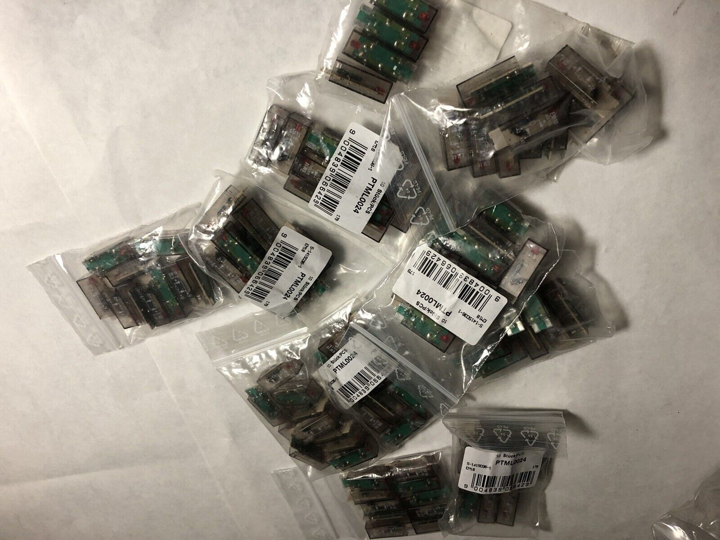 Lot 10 Em18 6/24 V Dc Te Connectivity Ptml0024 Red Led Relay Modules 6/24V Dc,En