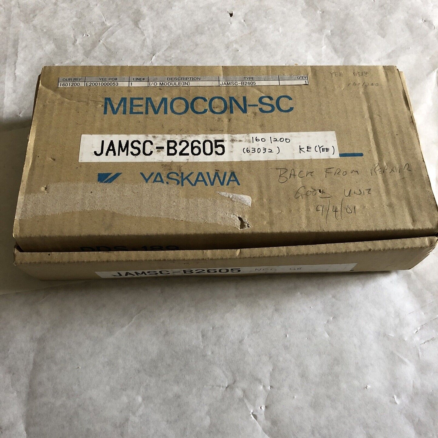 New Yaskawa Jamsc-B2605,B2605 Dc12/24V Electric Input Module Plc Input,Er