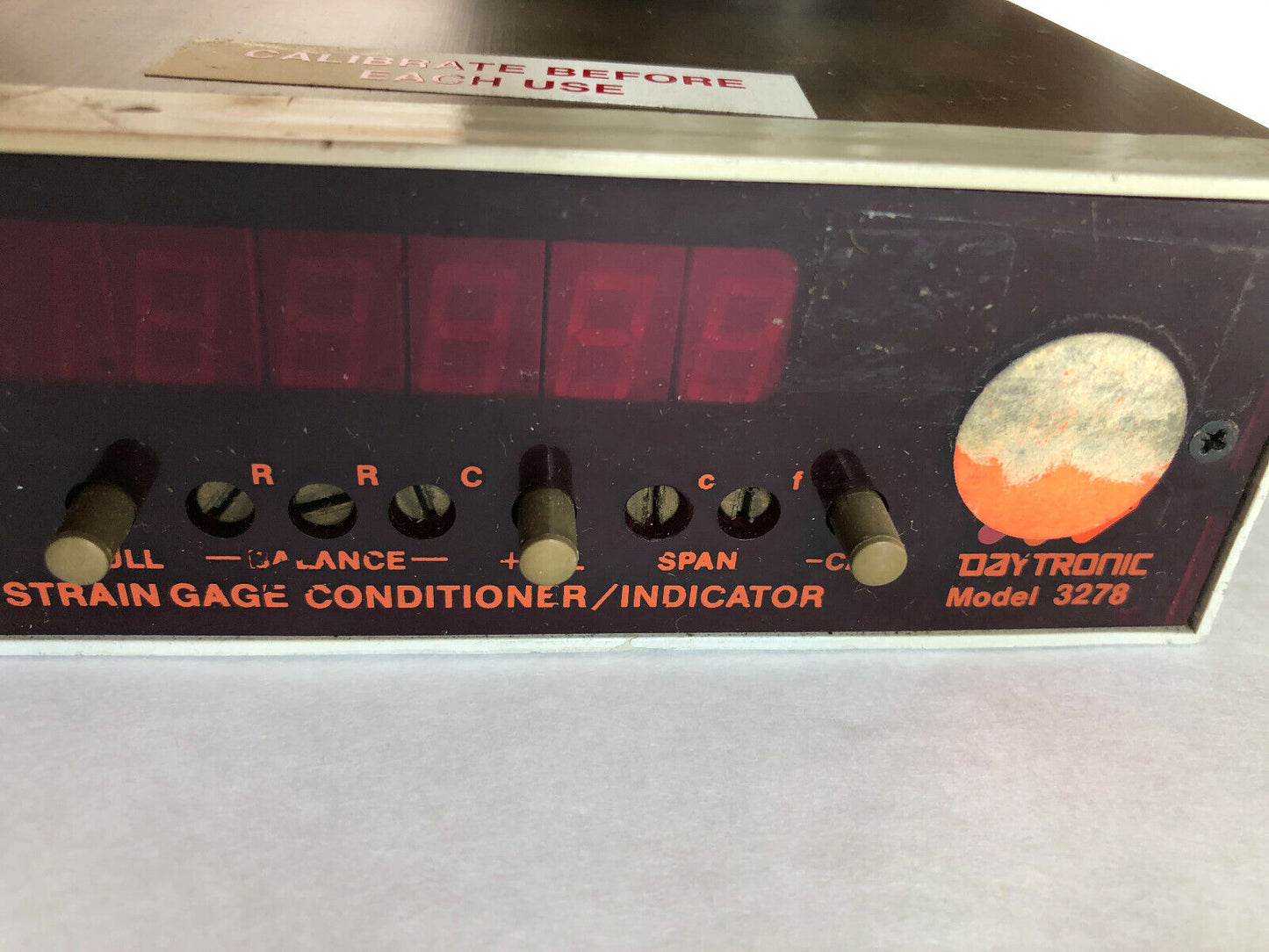 Daytronic 3278 Strain Gage Conditioner/Indicators,12 Vdc,Dk