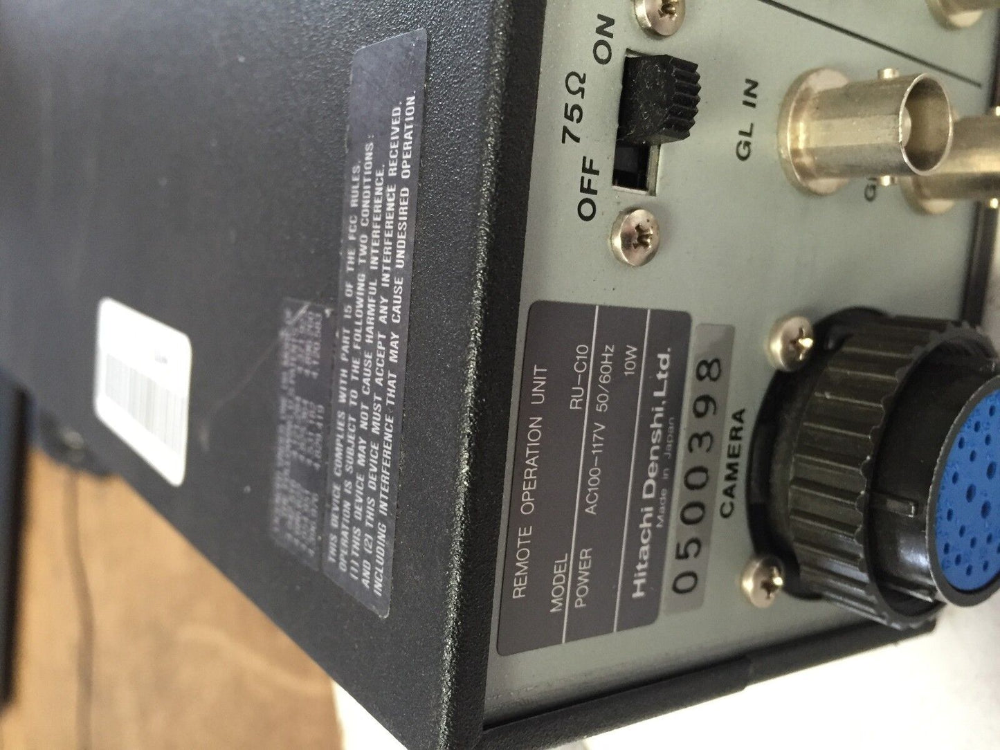Hitachi Ru-C10 Camera Remote Control Box Rc-C10,Dd