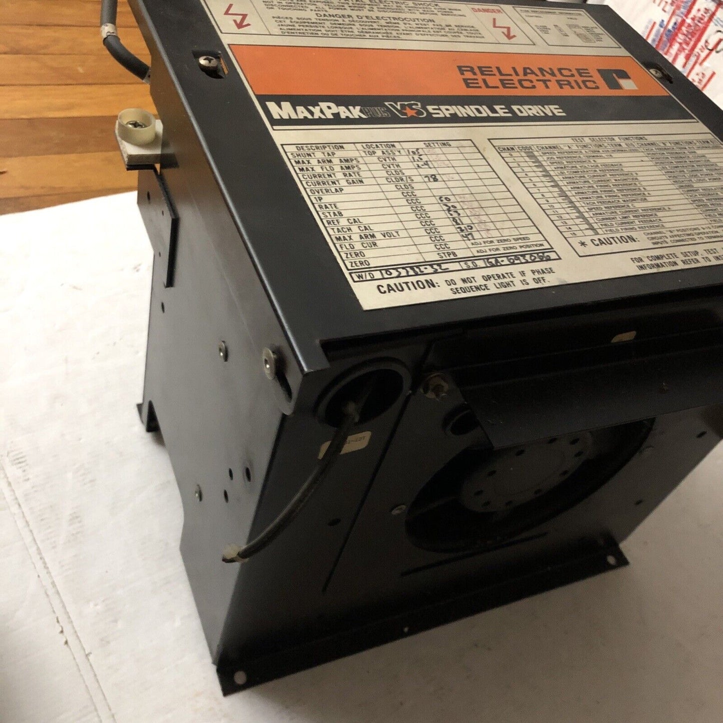 Reliance Electric 103782-32,Reliance Electric Maxpak Plus Vs Spindle Drive,Cv