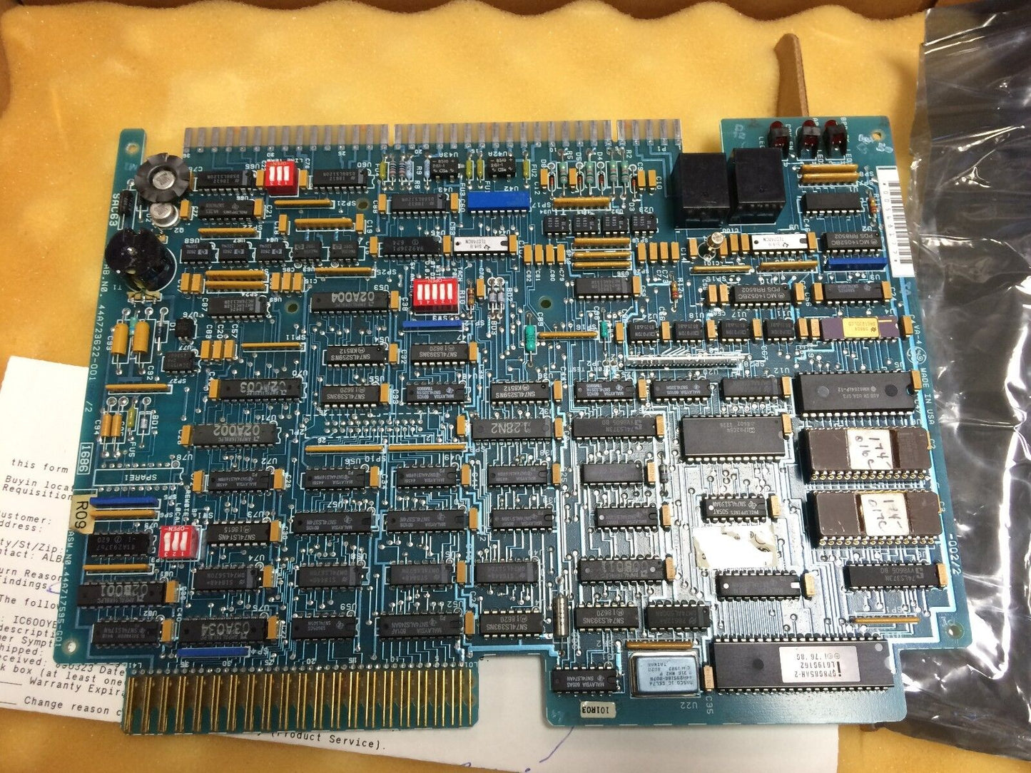 Ge Fanuc Ic600yb917c,44A723622-001 R02/2 Control Module 44A7177595-G01,Sac63,Cf