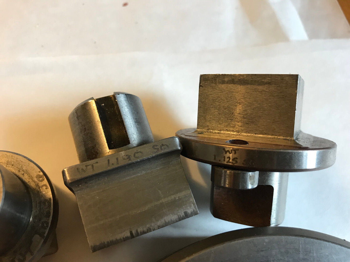Lot 3 Sets Strippit Amada Thick Square Punches & Dies,Wt 1.190,1.125,1.062,Ad