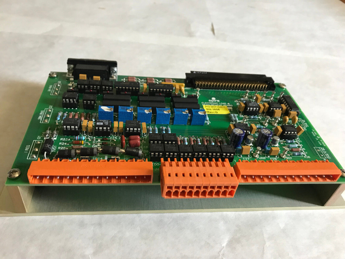 New Spire 907-0401 Electronic Load & Measurement Board Pcb S/N 1606 Rev G,Ag