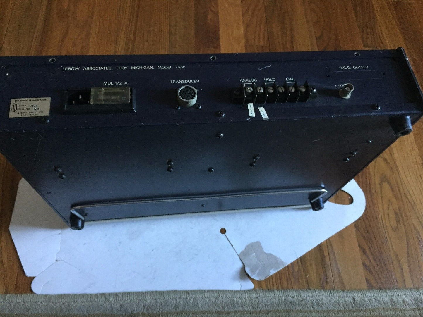 Lebow 7535,Lebow Associates 7535 Transducer Digital Indicator,Ad