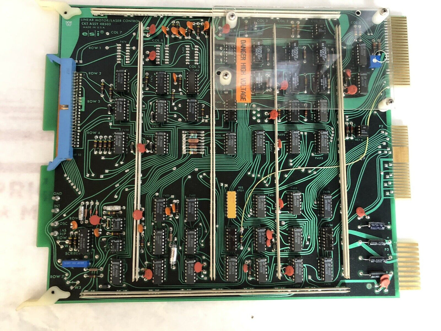 Esi Linear Motor/ Laser Control Logic 900724,48503 Circuit Board Col 7 Esi,Dk