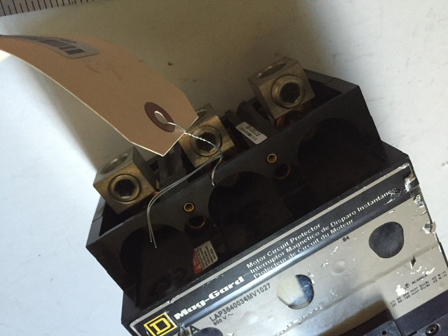 Square D Lap3640036mv1027,Mag-Gard 3 Pole 600V 400A Circuit Protector,400 A,Ap