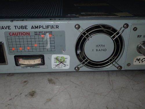 Hughes 1177H03f000 Traveling Wave Tube Amplifier 1177,8.0-12.4 Ghz At 10,120V,Bg