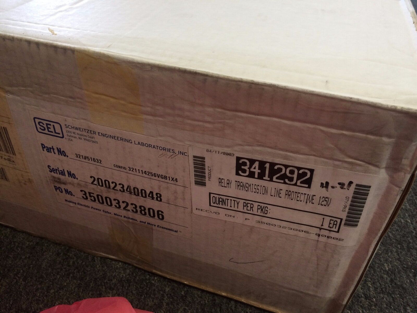 Schweitzer Sel-321,321114256Vgb1x4 Relay Phase Ground Distance,Sel 321#51632,Cy