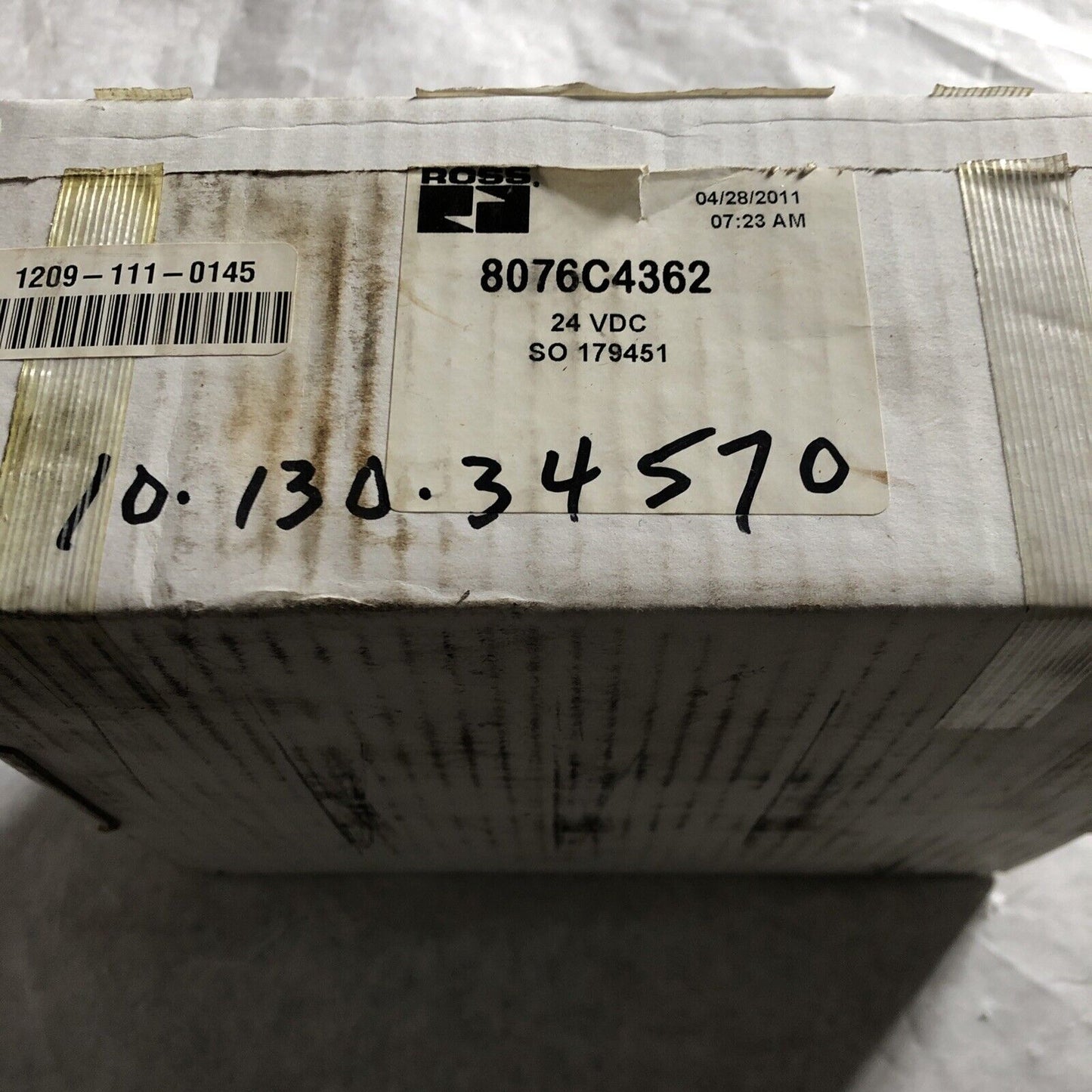 New Ross 8076C4362 Series 80 Solenoid Valve 24Vdc 24 Vdc So 179451,Te