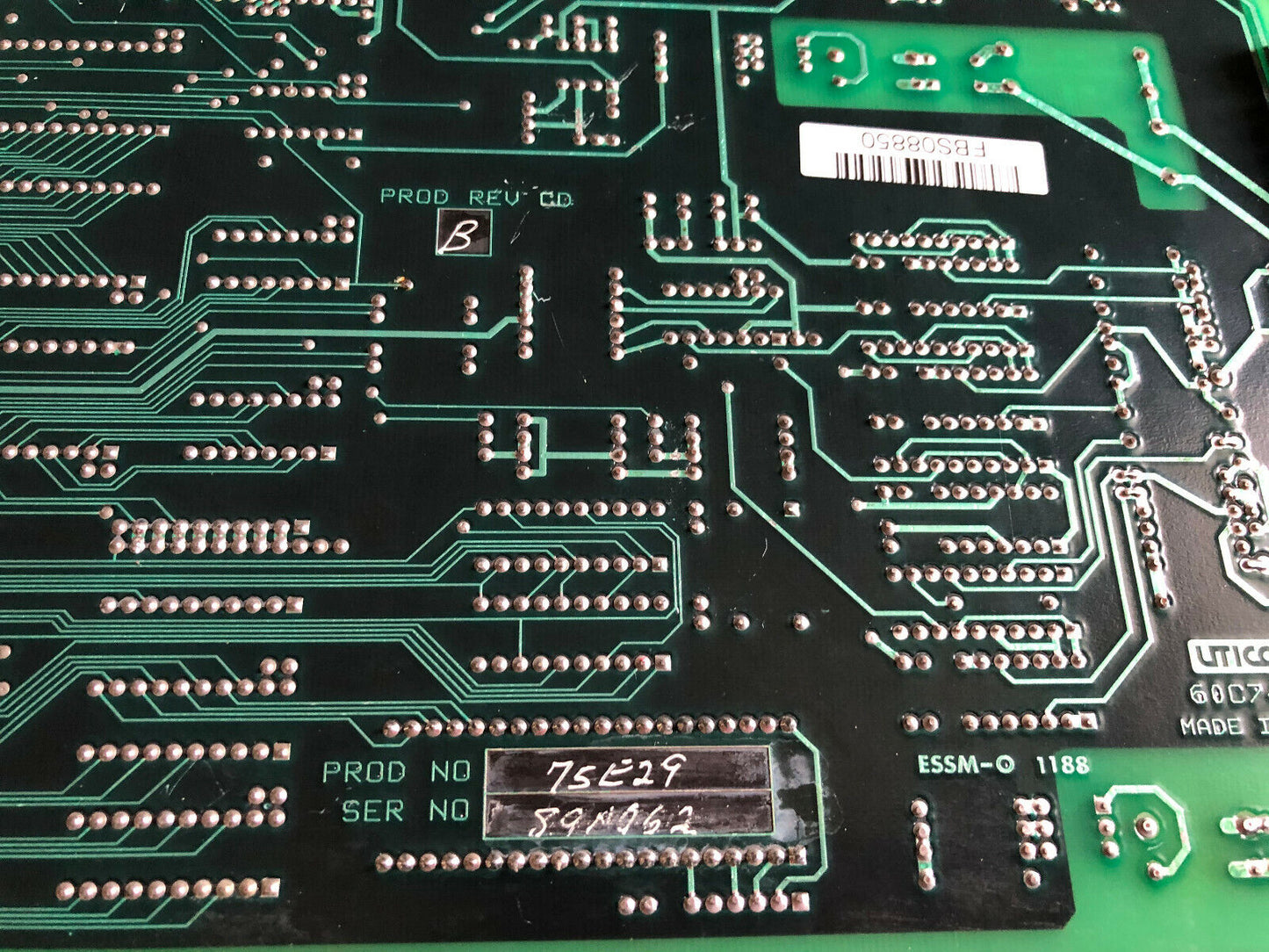 Uticor Technology 75E29 Weld Iii Circuit Board 60C74-2 60C74-4,Tn