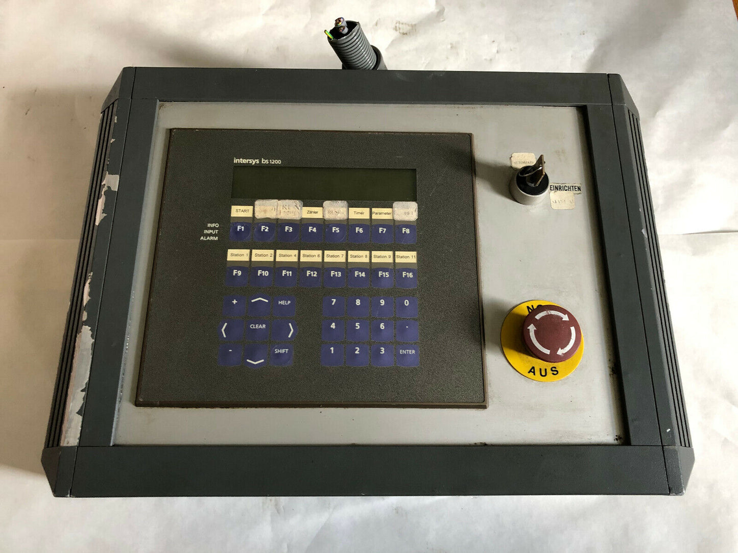 Intersys Bs 1200 Operator Interface Panel,Aa