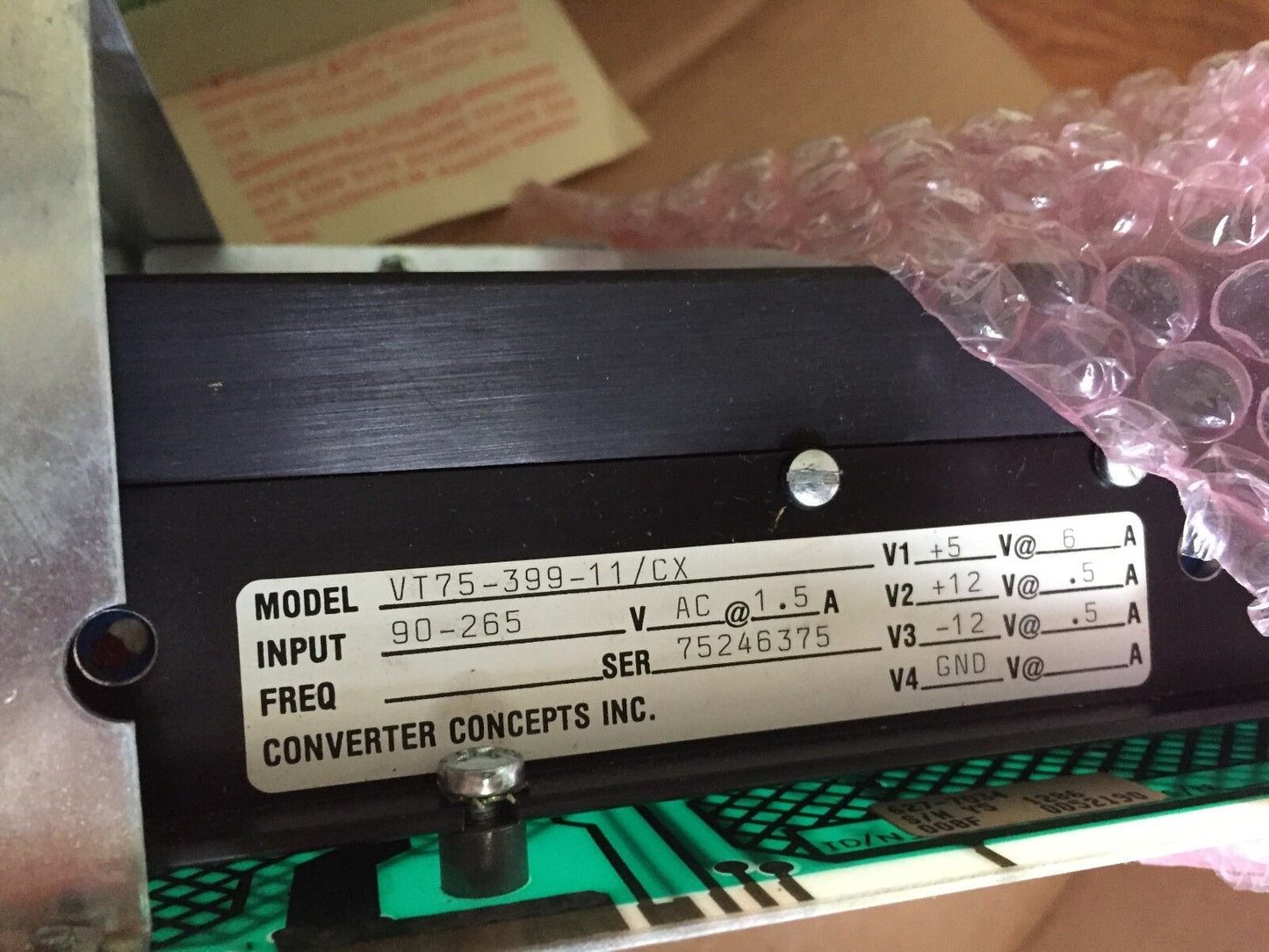 Honeywell 627-7034 Power Supply Module,Vt75-399-11/Cx,Vst75-3499-09,Ba