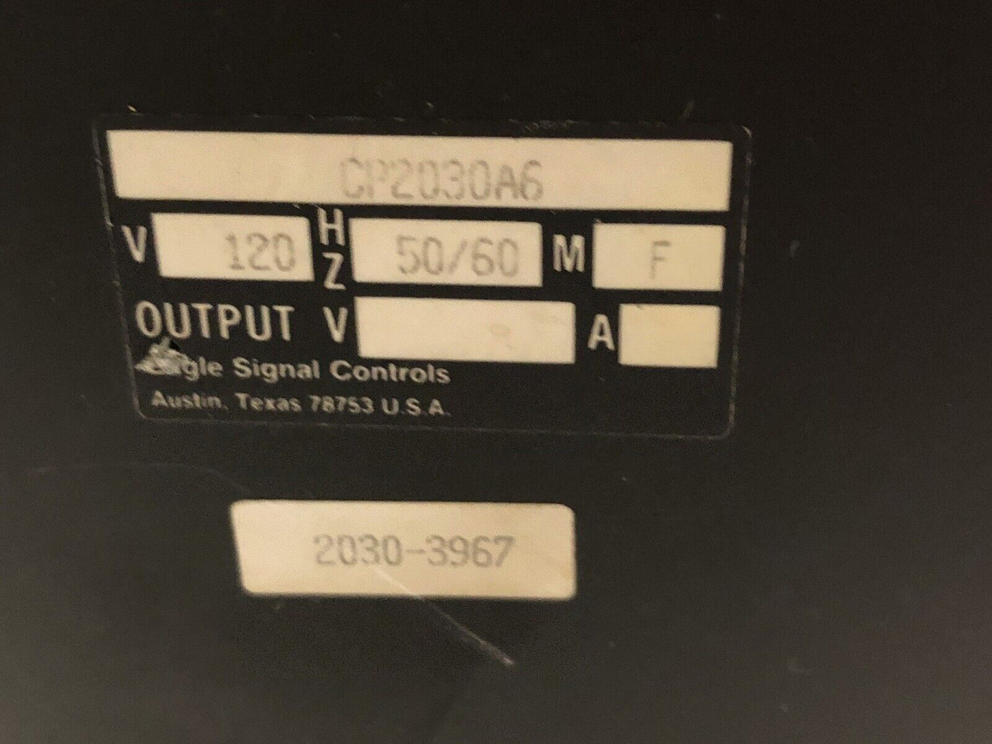 Eagle Signal Cp2030a6, Expansion Unit Cp2050l1, Nl120l1,Nl130l1,Nl140l1,120V,Ey