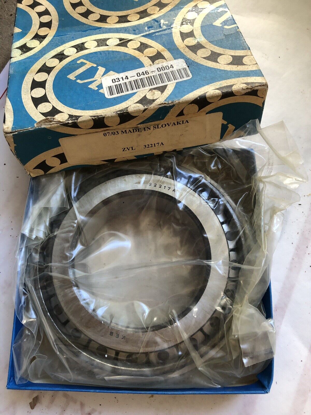 New Zvl 32217A Tapered Roller Bearing, With Cone Keb 85Mm X 150Mm X 31Mm,Th