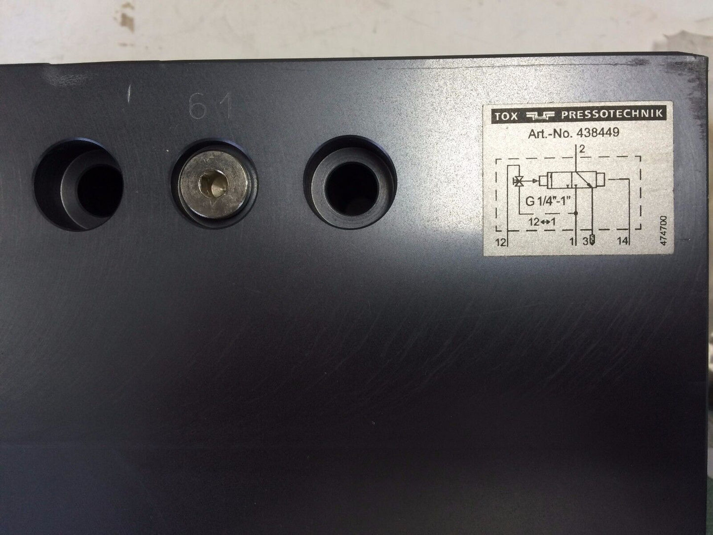 New Tox Pressotechnik 438449 Valve ,474700,Art-No 438449,Cx