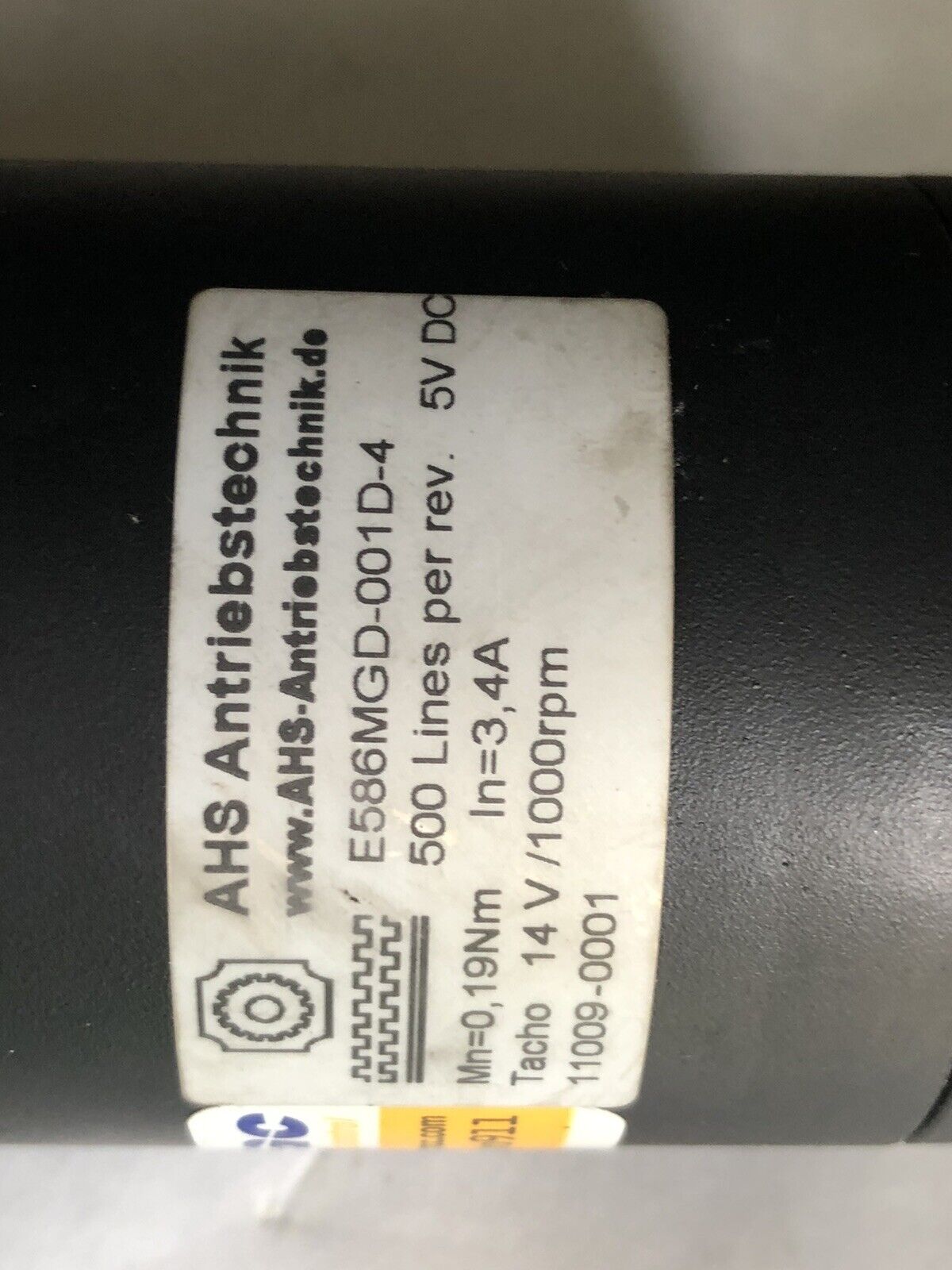 Ahs E586mgd-001D-4,11009-0001 Dc Servo Motor,Sick Dfs60b-Bbpk10000,Tn