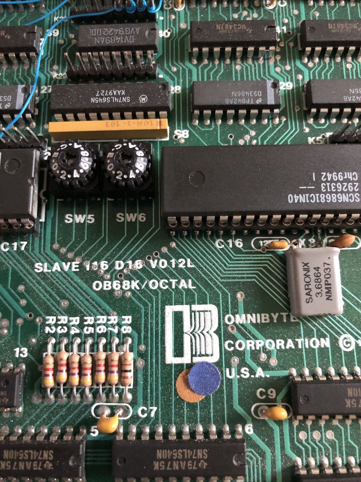 Omnibyte Ob68k/Octal,Slave 116 D16 V912l,8Port,Ob68k/Octal, 116 D16 V012l,Sl,Cu