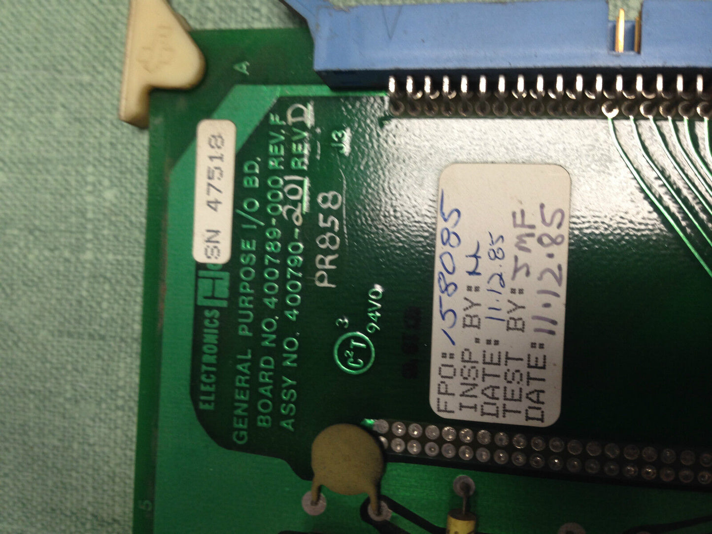 Houdaille 400789-000 Rev F General Purpose I/O Board,400790-201 Revd Strippit,Ha