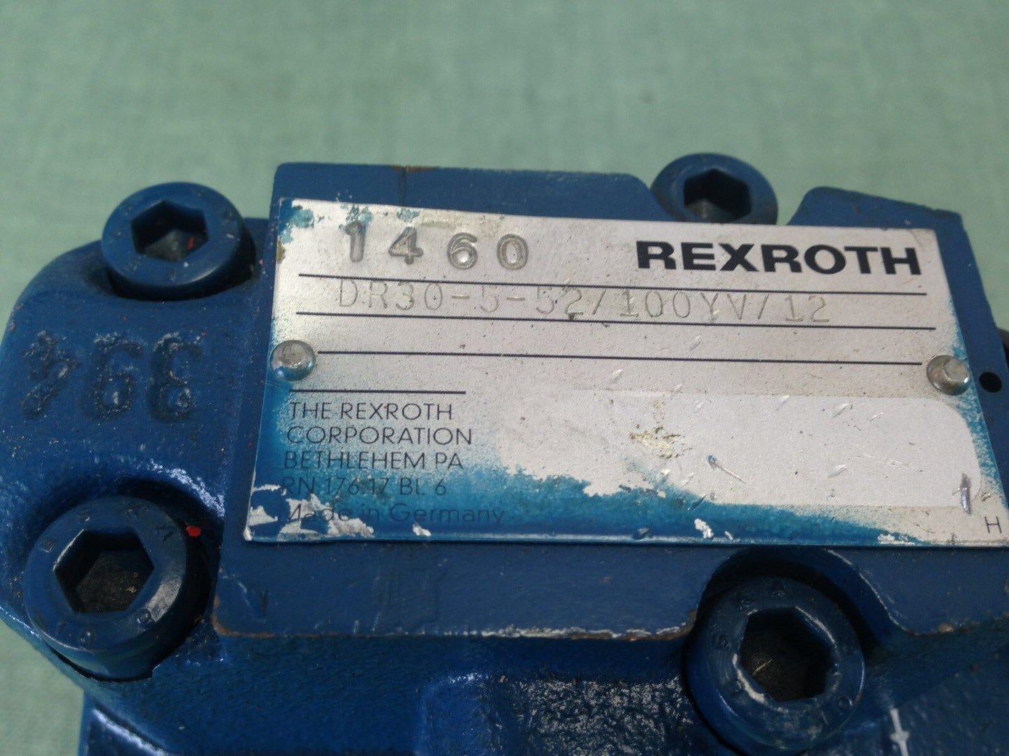 New Rexroth Dr30-5-52/100Yv/12 Hydraulic Valve,Ah