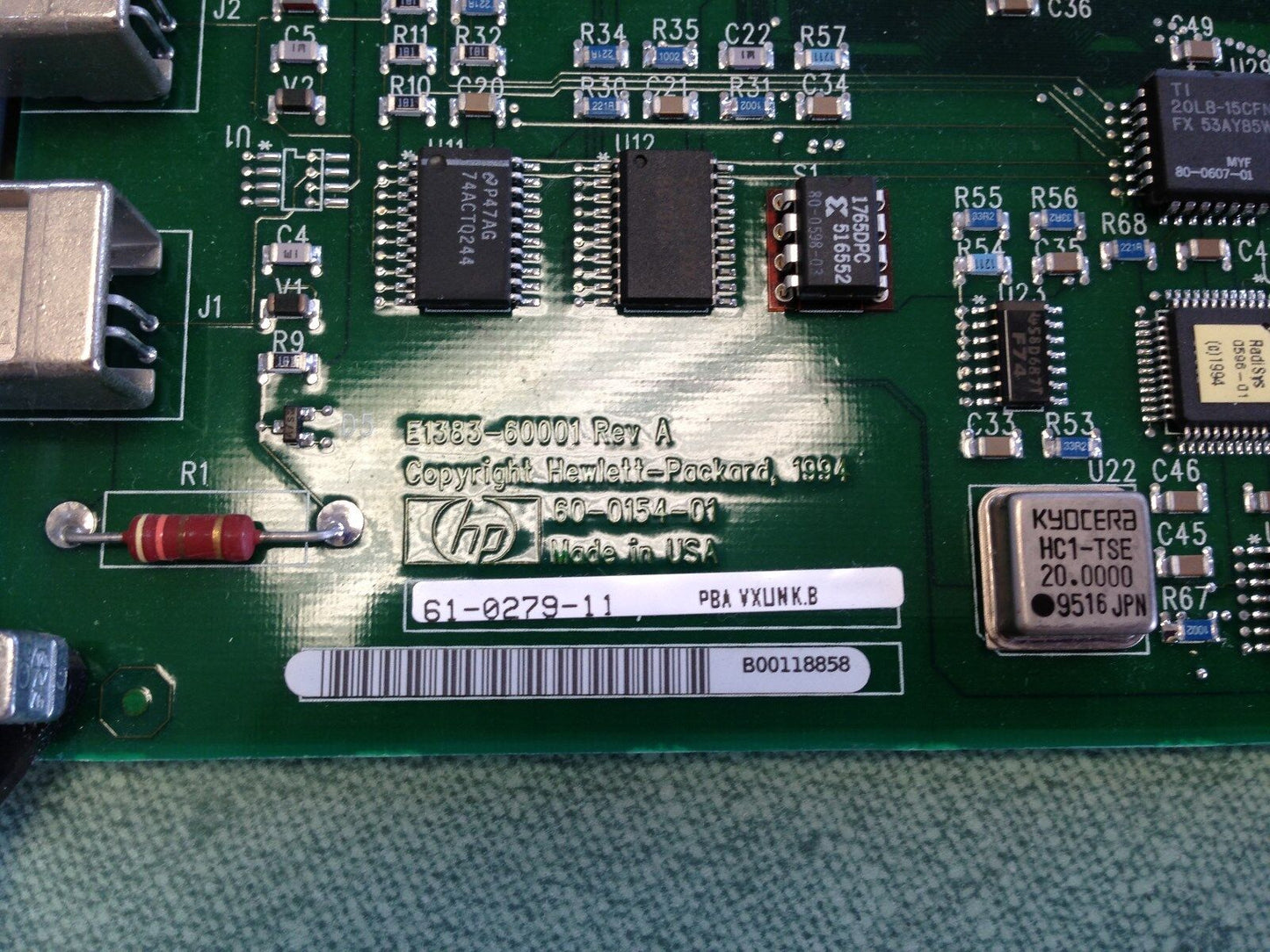 Hp 75000 Module Hp E1383a Vxlink Interface E1383-60001 Rev A 61-0279-11,Tl
